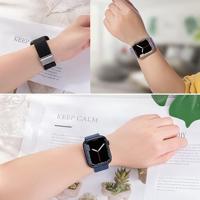 Canvas Limited Edition nylon bandje - Roze - Geschikt voor Apple Watch 44mm / 45mm / 46mm / 49mm - thumbnail