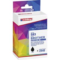 Edding Inktcartridge vervangt Brother LC-3219XLBK Compatibel Zwart EDD-583 18-583-01 - thumbnail