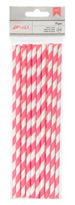 American Crafts • paper straws 4 parfait stripe