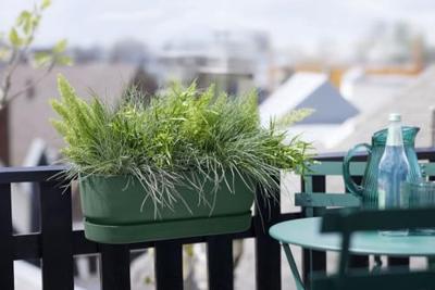 Elho greenville easy balcony 52 cm Bladgroen