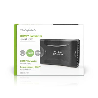 HDMI-Converter | HDMI Input | Scart Female | 1-weg | 1080p | 1.2 Gbps | ABS | Zwart HDMI-Converter | HDMI Input | Scart Female | 1-weg | 1080p | 1.2 Gbps | ABS | Zwart