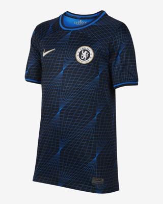 Chelsea Stadium Shirt Uit Junior 2023/2024 - Maat 164 - Kleur: GoudZwartBlauw | Soccerfanshop