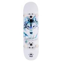 skateboard Blue Wolf 31 x 8 inch hout wit zwart - thumbnail