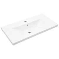 2-delige Badkamermeubelset bewerkt hout artisanaal eikenkleur - thumbnail