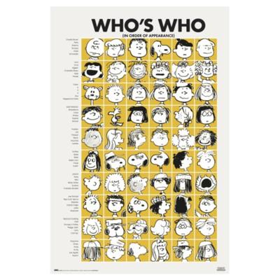Poster Snoopy - Who is Who 61x91,5cm Poster Snoopy - Who is Who 61x91,5cm