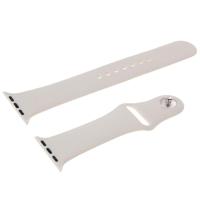 Voor de Apple Watch Sport 38mm High-performance langer siliconen Sport horlogeband met Pin-en-tuck Closure(Beige) - thumbnail