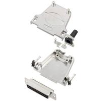 TRU COMPONENTS TCDTZF25DBSK 7708424 D-sub female connectorset 180 ° Aantal polen: 25 Soldeerkelk 1 stuk(s) - thumbnail