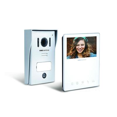 Bekabelde video-intercom, witte kleur - VisioKit 4.3 - SCS SENTINEL