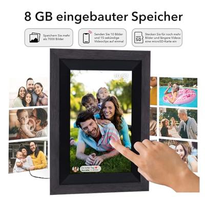 Rollei Smart Frame WiFi 105 Wooden Bl