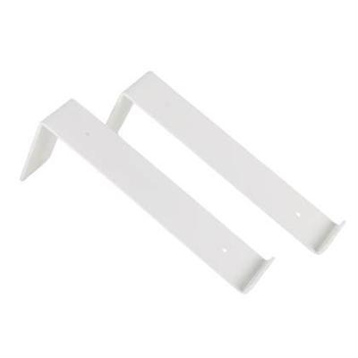 Gorillz Wagon Stalen Plankdragers voor Wandplank - 20 cm - Wit Metaal