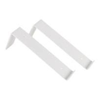 Gorillz Wagon Stalen Plankdragers voor Wandplank - 20 cm - Wit Metaal - thumbnail