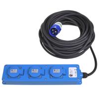 CEE 3-weg stekkerdoos 20M (2xSchuko + 1x2-USB) 373555 - thumbnail