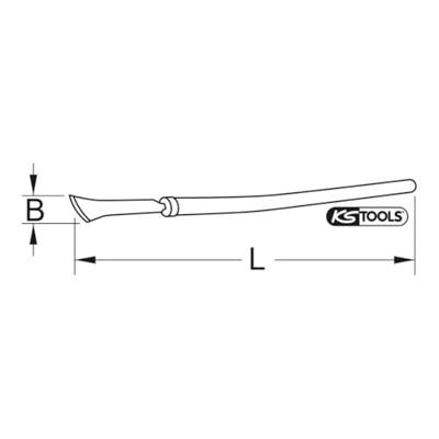 KS Tools 9639545 Brozeplus roeststift met steel 600 mm