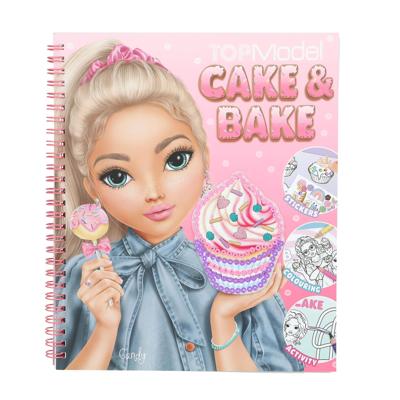 TOPModel Cake & Bake kleurboek met pailletten TOPModel Cake & Bake kleurboek met pailletten