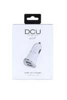 Caricabatterie per Auto DCU 2 X USB-A Bianco - thumbnail