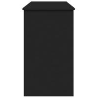 Kaptafel met spiegel 100x45x76 cm zwart - thumbnail