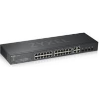 Zyxel 24-poorts Gigabit Ethernet Smart Managed Switch - Zonder ventilator met 4 Gigabit combo-poorten en Hybride Cloudmodus, Levenslange garantie [GS1920-24v2] - thumbnail