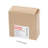 Hoenderdaal Spaanplaatschroef Verzinkt Platkop voldraad Torx TX20 4.0X40 | 200 stuks - 0206.01.25601 - thumbnail