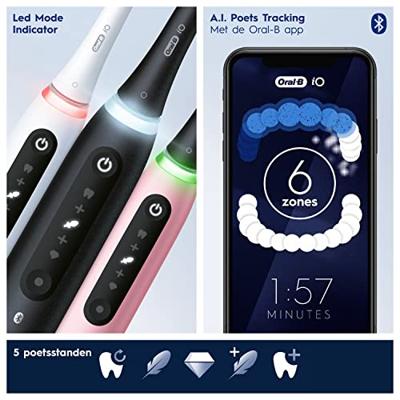 Oral-B iO Series 5 Duo 415121 Elektrische tandenborstel Zwart, Wit Oral-B iO Series 5 Duo 415121 Elektrische tandenborstel Zwart, Wit