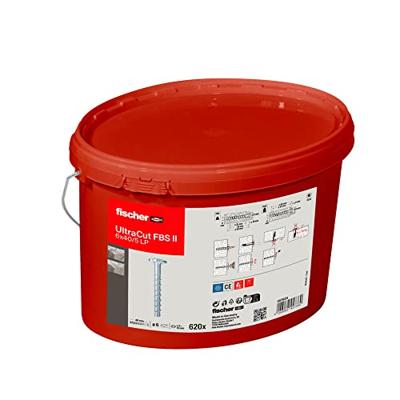 Fischer 563924 UltraCut FBS II 6x40/5 LP Eimer (620) Betonschroef 6 mm 40 mm Staal Galvanisch verzinkt 620 stuk(s)