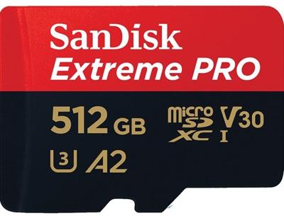 SanDisk Extreme PRO 512 GB MicroSDXC UHS-I Klasse 10