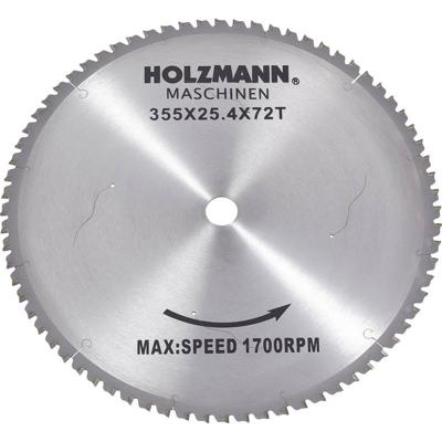 Holzmann Maschinen MKS355SB MKS355SB Hardmetaal-cirkelzaagblad 355 x 25.4 mm Aantal tanden: 72 1 stuk(s) Holzmann Maschinen MKS355SB MKS355SB Hardmetaal-cirkelzaagblad 355 x 25.4 mm Aantal tanden: 72 1 stuk(s)