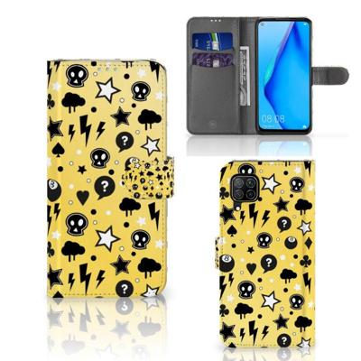 Telefoonhoesje met Naam Huawei P40 Lite Punk Geel Telefoonhoesje met Naam Huawei P40 Lite Punk Geel