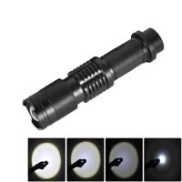 LT-HX CREE XM-L T6 5-Modes White Light LED Flashlight 2200 LM Mini Telescopic (Black) - thumbnail