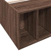 Bedframe bewerkt hout bruin eikenkleur 90x200 cm - thumbnail