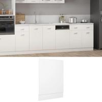 VidaXL Vaatwasserpaneel lyon 45x3x67 cm bewerkt hout wit - thumbnail