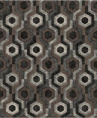 Dutch Wallcoverings Behang Galactik Dessin Bruin/Zwart L927-19