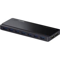 TP-LINK UH720 UH720 USB-hub 7 + 2 poorten USB-A USB 3.0 5 GBit/s Met snellaadpoort Zwart - thumbnail
