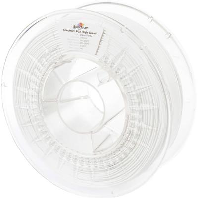 Spectrum Filaments 81047 PLA High Speed Filament PLA kunststof Highspeed filament, Hoge stijfheid, Hoge treksterkte 1.75 mm 1000 g Signal White, Wit 1 stuk(s)