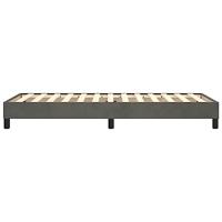 Boxspringframe fluweel donkergrijs 90x190 cm - thumbnail