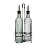 Olie en azijnset Versa Metaal Glas 500 ml 7,5 X 33,5 X 15,5 CM - thumbnail