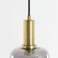 Light & Living Hanglamp 'Lekar' Ø21cm, Antiek Brons/Smoke - thumbnail