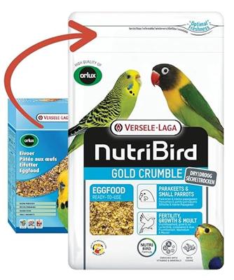 Nutribird gold crumble droog eivoer parkieten / kleine papegaaien