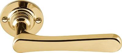 Formani TIMELESS 1935GRR50 deurkruk geveerd op rozet - messing ongelakt