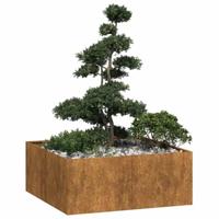 VidaXL Plantenbak roestig 100x100x40 cm weervast staal - thumbnail