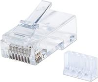 Intellinet Kabel Intellinet verpakking van 90 stuks Cat6 modulaire RJ45-stekkers UTP 3-voudige klem voor massieve draad 90 stekkers in pot 790604 Krimpcontact - thumbnail