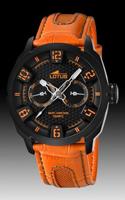 Horlogeband Lotus 15788-2 Leder Oranje 23mm - thumbnail