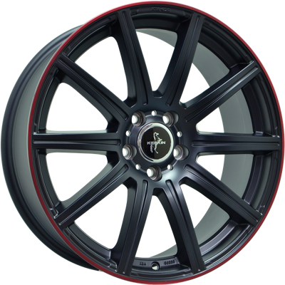 KESKIN KT16 Mat BLACK LIP RED