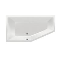 Xenz Society Hoekbad - 160x90x53 - afvoer Midden - Links - acryl - cement 6881-06 - thumbnail