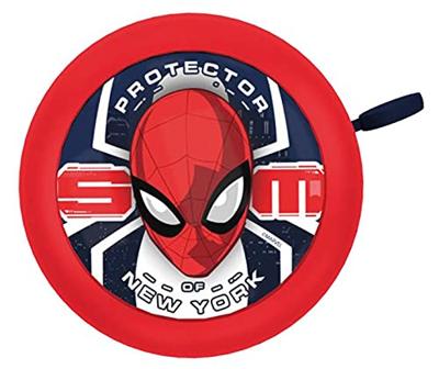 Spider-Man fietsbel 55 mm rood