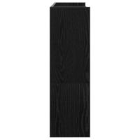 Schoenenrek 80x25x81 cm bewerkt hout zwart - thumbnail