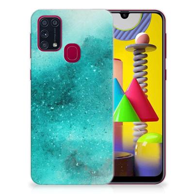 Smartphone hoesje Samsung Galaxy M31 Painting Blue Smartphone hoesje Samsung Galaxy M31 Painting Blue