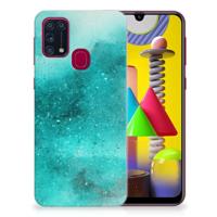 Smartphone hoesje Samsung Galaxy M31 Painting Blue - thumbnail