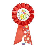 Rozet 60 Jaar Happy Birthday Stippen - thumbnail