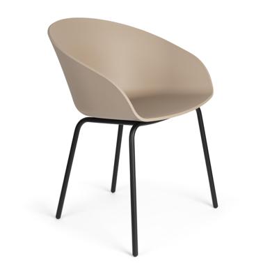 Zuiver Eetkamerstoel 'Void' Gerecycled PP, kleur Latte Brown