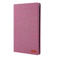 Voor Huawei MediaPad M6 10 8 doek Teature horizontale Flip PU lederen draagtas met met houder & kaartsleuven (Rose Pink) - thumbnail